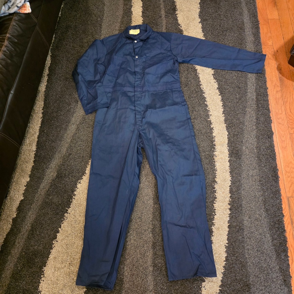 Universal Blue Mechanic Coveralls 44R Jumpsuit Mike Myers Costume